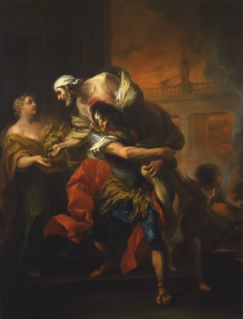 Enea salva il padre dall'incendio di Troia - Nationalmuseum, Stoccolma